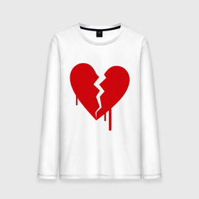 Мужской лонгслив хлопок с принтом Разбитое сердце (2) в Тюмени, 100% хлопок |  | любовь | отношения | разбитое | расставание | сердце | чувства