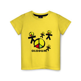 Детская футболка хлопок с принтом Olodum(1) в Тюмени, 100% хлопок | круглый вырез горловины, полуприлегающий силуэт, длина до линии бедер | бразилия