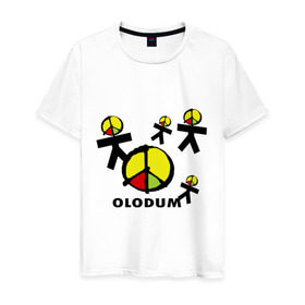 Мужская футболка хлопок с принтом Olodum(1) в Тюмени, 100% хлопок | прямой крой, круглый вырез горловины, длина до линии бедер, слегка спущенное плечо. | Тематика изображения на принте: бразилия