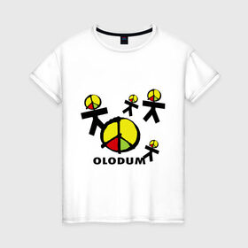 Женская футболка хлопок с принтом Olodum(1) в Тюмени, 100% хлопок | прямой крой, круглый вырез горловины, длина до линии бедер, слегка спущенное плечо | бразилия