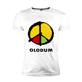 Мужская футболка премиум с принтом Olodum в Тюмени, 92% хлопок, 8% лайкра | приталенный силуэт, круглый вырез ворота, длина до линии бедра, короткий рукав | Тематика изображения на принте: бразилия