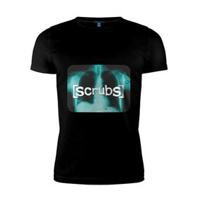 Мужская футболка премиум с принтом Scrubs (Клиника) в Тюмени, 92% хлопок, 8% лайкра | приталенный силуэт, круглый вырез ворота, длина до линии бедра, короткий рукав | scrubs | клиника