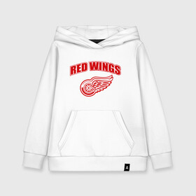 Детская толстовка хлопок с принтом Detroit Red Wings (2) в Тюмени, 100% хлопок | Круглый горловой вырез, эластичные манжеты, пояс, капюшен | detroit red wings | nhl | лига | национальная хоккейная лига | нхл