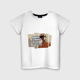 Детская футболка хлопок с принтом Grand Theft Auto San Andreas (6) в Тюмени, 100% хлопок | круглый вырез горловины, полуприлегающий силуэт, длина до линии бедер | Тематика изображения на принте: grand theft auto | gta | san andreas | гта | сан андрес