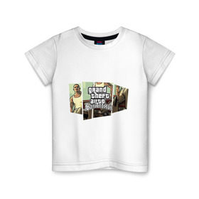 Детская футболка хлопок с принтом Grand Theft Auto San Andreas (5) в Тюмени, 100% хлопок | круглый вырез горловины, полуприлегающий силуэт, длина до линии бедер | grand theft auto | gta | gta sa | san andreas | гта сан андреас
