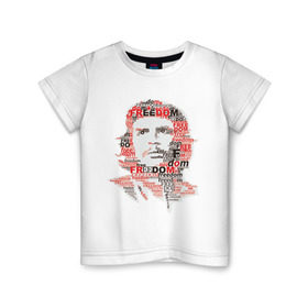 Детская футболка хлопок с принтом Che Guevara (3) в Тюмени, 100% хлопок | круглый вырез горловины, полуприлегающий силуэт, длина до линии бедер | гевара | куба | революция | свобода | че