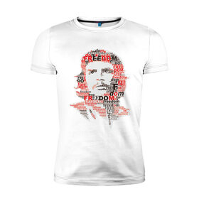 Мужская футболка премиум с принтом Che Guevara (3) в Тюмени, 92% хлопок, 8% лайкра | приталенный силуэт, круглый вырез ворота, длина до линии бедра, короткий рукав | гевара | куба | революция | свобода | че