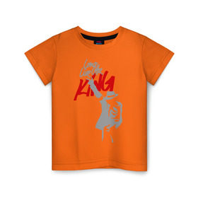 Детская футболка хлопок с принтом Майкл Джексон - Long live the King в Тюмени, 100% хлопок | круглый вырез горловины, полуприлегающий силуэт, длина до линии бедер | michael jackson | pop | долгая жизнь королю | майкл джексон | поп