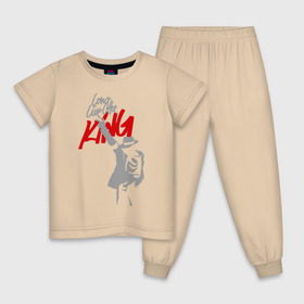 Детская пижама хлопок с принтом Майкл Джексон - Long live the King в Тюмени, 100% хлопок |  брюки и футболка прямого кроя, без карманов, на брюках мягкая резинка на поясе и по низу штанин
 | michael jackson | pop | долгая жизнь королю | майкл джексон | поп
