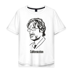 Мужская футболка хлопок Oversize с принтом Californication (Хенк Муди) в Тюмени, 100% хлопок | свободный крой, круглый ворот, “спинка” длиннее передней части | californication | блудливая калифорния | духовны