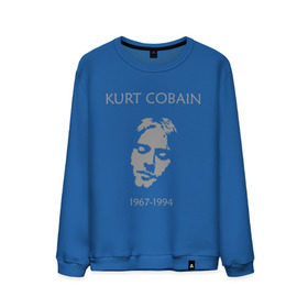 Мужской свитшот хлопок с принтом Kurt Cobain в Тюмени, 100% хлопок |  | Тематика изображения на принте: kurt cobain | nirvana | кумиры | курт кобейн | легенды | нирвана | певцы | портреты