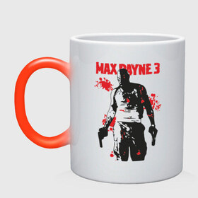 Кружка хамелеон с принтом Max Payne (3) в Тюмени, керамика | меняет цвет при нагревании, емкость 330 мл | max | max payne | payne | макс | макс пейн | пейн