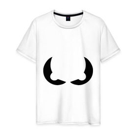 Мужская футболка хлопок с принтом Глазищи в Тюмени, 100% хлопок | прямой крой, круглый вырез горловины, длина до линии бедер, слегка спущенное плечо. | взгляд | глаза | глазищи