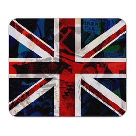 Коврик прямоугольный с принтом Британский флаг в Тюмени, натуральный каучук | размер 230 х 185 мм; запечатка лицевой стороны | uk | англия | британский флаг | великобритания | флаг великобритании