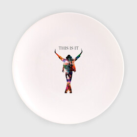 Тарелка с принтом Майкл Джексон в Тюмени, фарфор | диаметр - 210 мм
диаметр для нанесения принта - 120 мм | Тематика изображения на принте: майкл джексон
