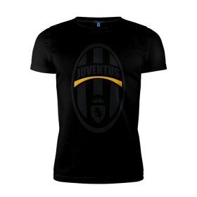 Мужская футболка премиум с принтом Italian Serie A. Juventus FC в Тюмени, 92% хлопок, 8% лайкра | приталенный силуэт, круглый вырез ворота, длина до линии бедра, короткий рукав | фк | ювентус