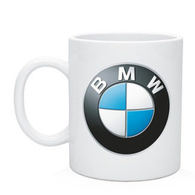 Кружка с принтом BMW в Тюмени, керамика | объем — 330 мл, диаметр — 80 мм. Принт наносится на бока кружки, можно сделать два разных изображения | bmw | авто | авто2012 | автомобиль | бмв | бренд | логотип | машина