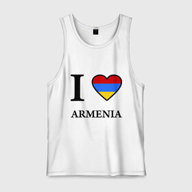 Мужская майка хлопок с принтом I love Armenia в Тюмени, 100% хлопок |  | Тематика изображения на принте: armenia | армению | армения | армяне | армянин | ереван | люблю | флаг