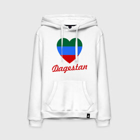 Мужская толстовка хлопок с принтом Dagestan Flag Heart в Тюмени, френч-терри, мягкий теплый начес внутри (100% хлопок) | карман-кенгуру, эластичные манжеты и нижняя кромка, капюшон с подкладом и шнурком | 05 регион | даг | дагестан | дагестанец | даги | с любовью к дагестанцамкавказ | сердце | флаг