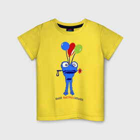 Детская футболка хлопок с принтом Зойч (2) в Тюмени, 100% хлопок | круглый вырез горловины, полуприлегающий силуэт, длина до линии бедер | 2014 | быстрее | выше | зоич | зойч | игры | олимпиада | сильнее | символ олимпиады | сочи