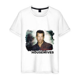 Мужская футболка хлопок с принтом Desperate Housewives (2) в Тюмени, 100% хлопок | прямой крой, круглый вырез горловины, длина до линии бедер, слегка спущенное плечо. | desperate housewives | отчаянные домохозяйки