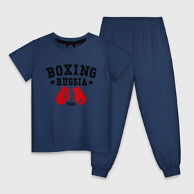 Детская пижама хлопок с принтом Boxing Russia time в Тюмени, 100% хлопок |  брюки и футболка прямого кроя, без карманов, на брюках мягкая резинка на поясе и по низу штанин
 | boxing | boxing russia time | kickboxing | mix fight | бокс | боксер | кик бокс | кикбокс