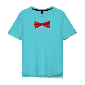 Мужская футболка хлопок Oversize с принтом Стильная бабочка в Тюмени, 100% хлопок | свободный крой, круглый ворот, “спинка” длиннее передней части | Тематика изображения на принте: бабочка | смокинг