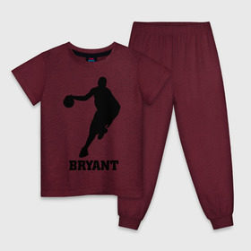 Детская пижама хлопок с принтом Basketball Star - Kobe Bryant в Тюмени, 100% хлопок |  брюки и футболка прямого кроя, без карманов, на брюках мягкая резинка на поясе и по низу штанин
 | kobe bryant | баскетболист | коби брайнт