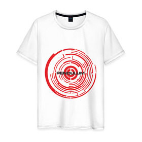 Мужская футболка хлопок с принтом Pendulum в Тюмени, 100% хлопок | прямой крой, круглый вырез горловины, длина до линии бедер, слегка спущенное плечо. | drum | pendulum | pendulumdram | драм