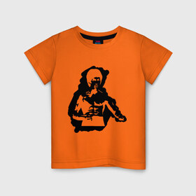 Детская футболка хлопок с принтом Брюс Ли (2) в Тюмени, 100% хлопок | круглый вырез горловины, полуприлегающий силуэт, длина до линии бедер | bruce lee