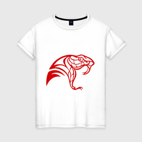Женская футболка хлопок с принтом Змея чешуя в Тюмени, 100% хлопок | прямой крой, круглый вырез горловины, длина до линии бедер, слегка спущенное плечо | tribal | змея | трайблы | узор | чешуя | ящерица