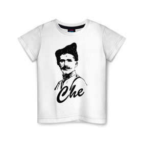 Детская футболка хлопок с принтом Че паев в Тюмени, 100% хлопок | круглый вырез горловины, полуприлегающий силуэт, длина до линии бедер | che | герой | знаменитость | чапаев | чепаев