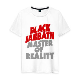 Мужская футболка хлопок с принтом Black Sabbath. Master of reality в Тюмени, 100% хлопок | прямой крой, круглый вырез горловины, длина до линии бедер, слегка спущенное плечо. | heavy metal | metal | muse | rock | trash metal | альтернатива | квартет | лица | метал | рок | рок группа | рок группы | трэш метал | хеви метал