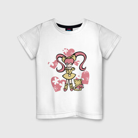 Детская футболка хлопок с принтом Princessa в Тюмени, 100% хлопок | круглый вырез горловины, полуприлегающий силуэт, длина до линии бедер | Тематика изображения на принте: 