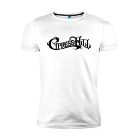Мужская футболка премиум с принтом Cypress Hill в Тюмени, 92% хлопок, 8% лайкра | приталенный силуэт, круглый вырез ворота, длина до линии бедра, короткий рукав | gangsta | gansta | hip | hip hop | hop | rap | рэп | рэпчина | хип | хип хоп | хипхоп | хоп