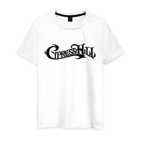Мужская футболка хлопок с принтом Cypress Hill в Тюмени, 100% хлопок | прямой крой, круглый вырез горловины, длина до линии бедер, слегка спущенное плечо. | gangsta | gansta | hip | hip hop | hop | rap | рэп | рэпчина | хип | хип хоп | хипхоп | хоп