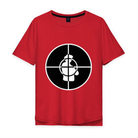 Мужская футболка хлопок Oversize с принтом Public Enemy в Тюмени, 100% хлопок | свободный крой, круглый ворот, “спинка” длиннее передней части | хип хоп