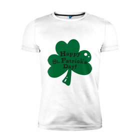 Мужская футболка премиум с принтом День Св. Патрика в Тюмени, 92% хлопок, 8% лайкра | приталенный силуэт, круглый вырез ворота, длина до линии бедра, короткий рукав | saint patricks day | день святого патрика | ирландские
