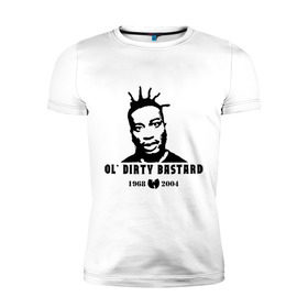 Мужская футболка премиум с принтом Ol Dirty Bastard в Тюмени, 92% хлопок, 8% лайкра | приталенный силуэт, круглый вырез ворота, длина до линии бедра, короткий рукав | gangsta | gansta | hip | hip hop | hop | rap | рэп | рэпчина | хип | хип хоп | хипхоп | хоп