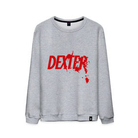 Мужской свитшот хлопок с принтом Dexter - Декстер в Тюмени, 100% хлопок |  | dexter | декстер | кровь | сериал