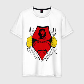 Мужская футболка хлопок с принтом Мой кумир Che Guevara в Тюмени, 100% хлопок | прямой крой, круглый вырез горловины, длина до линии бедер, слегка спущенное плечо. | Тематика изображения на принте: че гевара