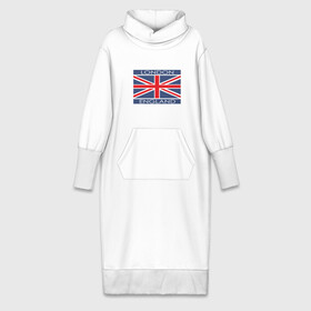Платье удлиненное хлопок с принтом London   Лондон с флагом Англии в Тюмени,  |  | лондон