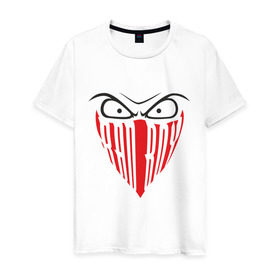 Мужская футболка хлопок с принтом Bad boy (2) в Тюмени, 100% хлопок | прямой крой, круглый вырез горловины, длина до линии бедер, слегка спущенное плечо. | bad boy
