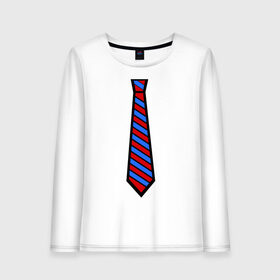 Женский лонгслив хлопок с принтом Стильный прикид в Тюмени, 100% хлопок |  | галстук | костюм | прикид | стиль | стильный прикид
пиджак