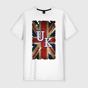 Мужская футболка премиум с принтом United Kingdom в Тюмени, 92% хлопок, 8% лайкра | приталенный силуэт, круглый вырез ворота, длина до линии бедра, короткий рукав | britain | great | great britain | kingdom | uk | united | united kingdom | united kingdombritan | англия | британия | великобритания | королевство