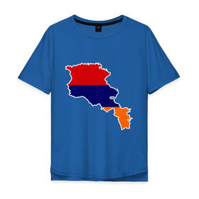 Мужская футболка хлопок Oversize с принтом Armenia map в Тюмени, 100% хлопок | свободный крой, круглый ворот, “спинка” длиннее передней части | armenia | armenia map | armenia mapкарта армении | map | армения | армения карта | армянин