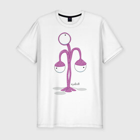 Мужская футболка премиум с принтом Пришелец - Ebb в Тюмени, 92% хлопок, 8% лайкра | приталенный силуэт, круглый вырез ворота, длина до линии бедра, короткий рукав | инопланетянин | летающая тарелка | монстр | нло | пришелец | пришельцы | чудище