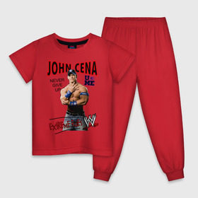 Детская пижама хлопок с принтом John Cena Extreme Rules в Тюмени, 100% хлопок |  брюки и футболка прямого кроя, без карманов, на брюках мягкая резинка на поясе и по низу штанин
 | wwe | бои без правил | джон сина