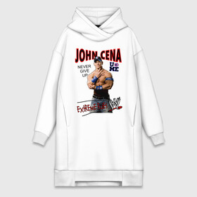 Платье-худи хлопок с принтом John Cena Extreme Rules в Тюмени,  |  | wwe | бои без правил | джон сина