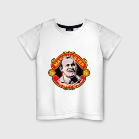 Детская футболка хлопок с принтом Rooney-ManUnited в Тюмени, 100% хлопок | круглый вырез горловины, полуприлегающий силуэт, длина до линии бедер | footballplayer | manchester united | евро 2012 | лондонский фк | манчестер юнайтед